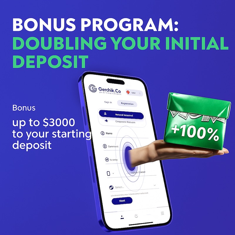 Gerchik & Co Introduces 100% Deposit Bonus Program with Up to $3,000 for Traders