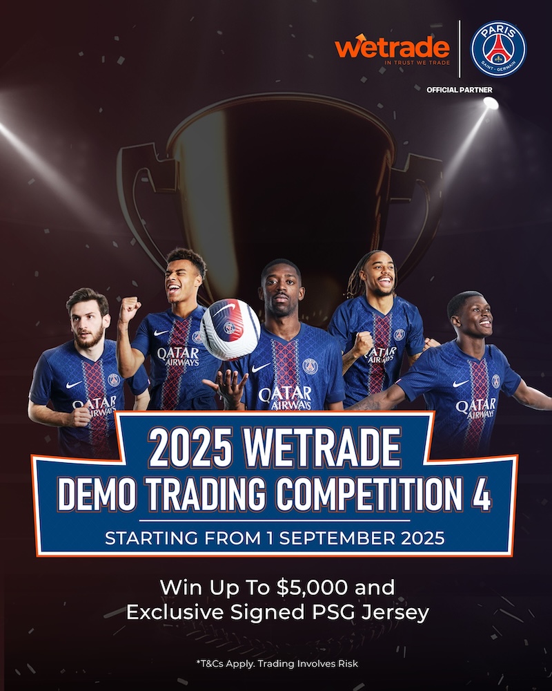WeTrade and PSG Kick Off 2025 Demo Trading Competition 4: Win $5,000 and a Signed PSG Jersey