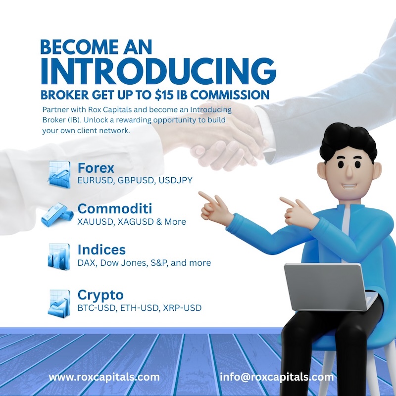 Become a Rox Capitals Introducing Broker and Earn Up to $15 Commission Per Standard Lot