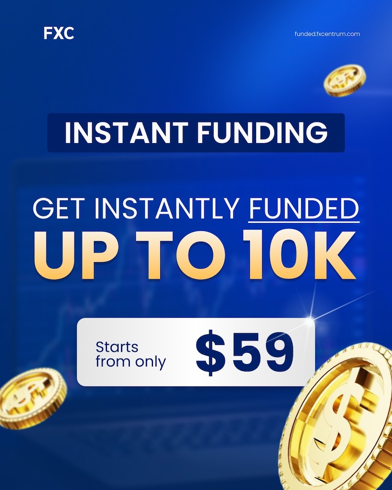 FXCentrum Unleashes Instant Funding: Get Funded Up to $10,000 and Start Trading Today – No Delays, No Limits
