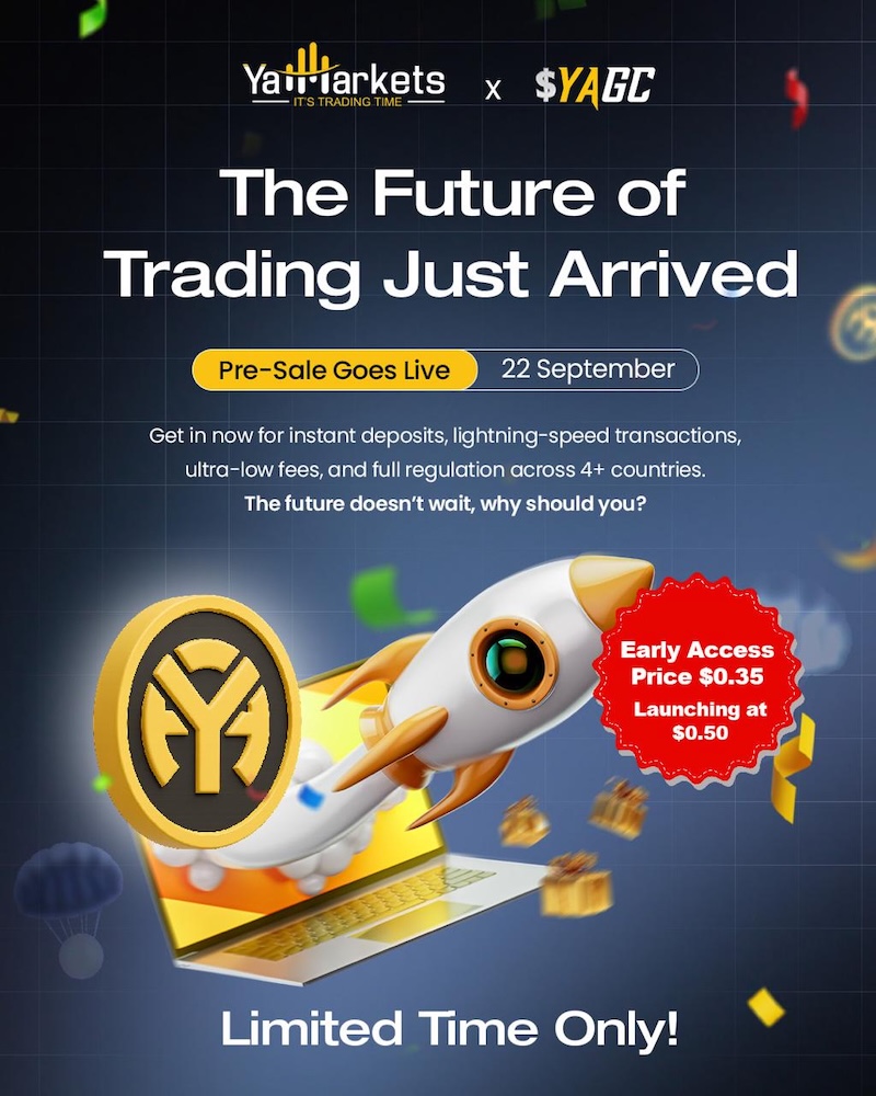 YaMarkets Unveils YAGC Token Pre-Sale at $0.35 – Redefining the Future of Trading Payments