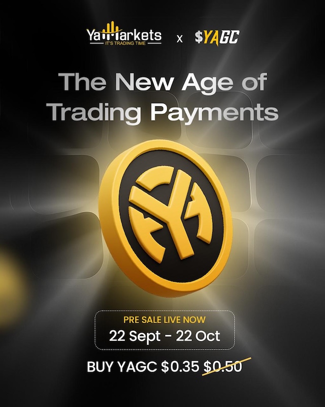 YaMarkets Launches Exclusive YAGC Pre-Sale: A New Era of Crypto-Backed Trading Payments Begins at $0.35