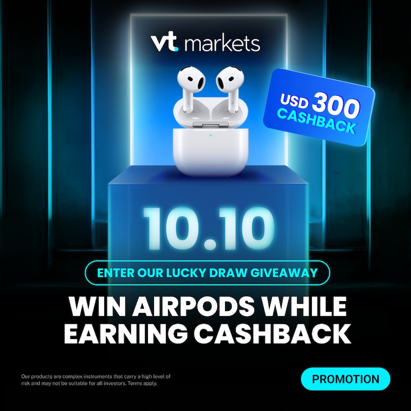 VT Markets Launches 10.10 Lucky Draw: Win AirPods 4 & Up to $300 Cashback for New Account Sign-Ups