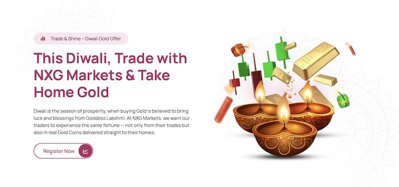 Trade & Shine This Diwali with NXG Markets: Win Up to 100 Grams of Gold Coins