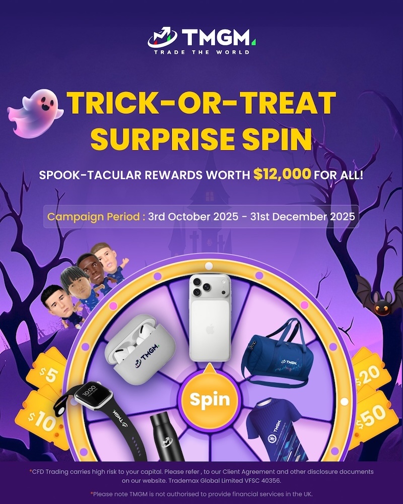 TMGM Launches Spooktacular Trading Promotion with Prizes for New Mobile App Users