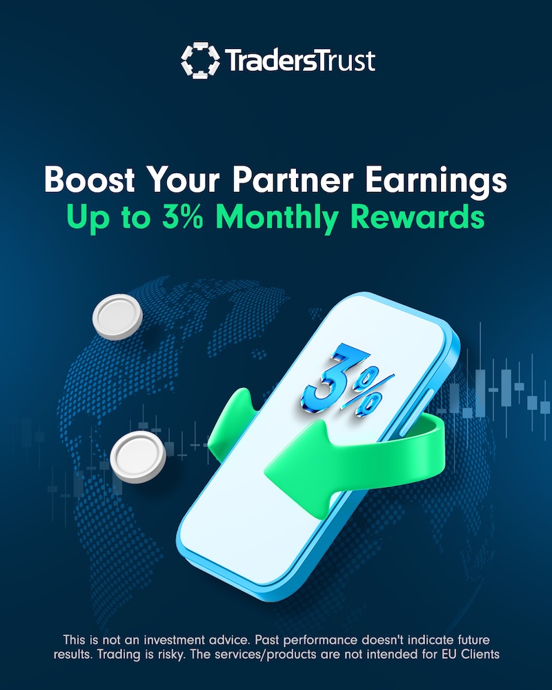 Trade. Refer. Earn more — Join the Traders Trust Partner Loyalty Program with up to 3% monthly rewards