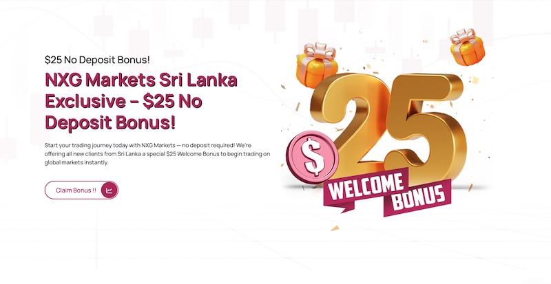 NXG Markets No Deposit Bonus – $25 Welcome Bonus