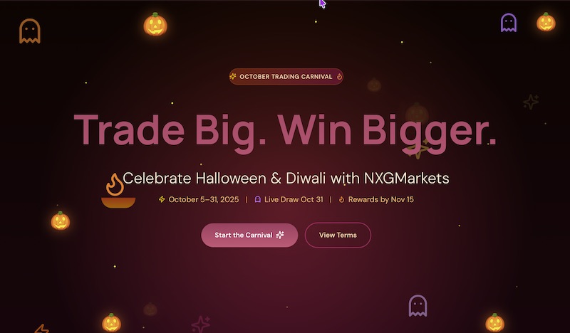 October Trading Carnival Unleashed: NXGMarkets Launches $2,000 Bonuses, Tech Raffle & Global Festivities