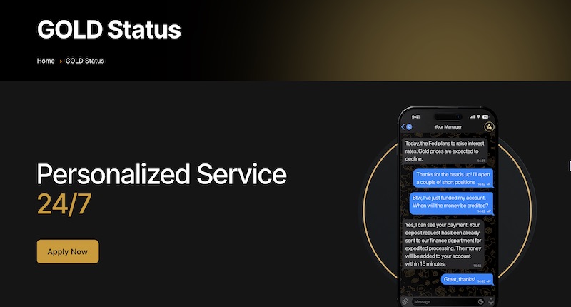 AMarkets Launches Exclusive “Gold Status” Tier Offering Premium Trading Privileges for High-Volume Clients