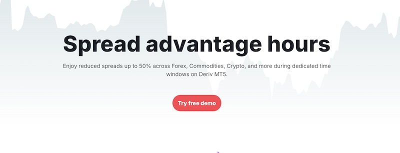 Trade Smarter: Deriv Launches Up to 50% Spread Reductions Across Markets During Spread Advantage Hours