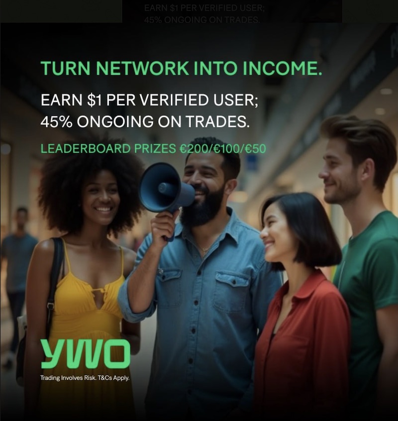 Earn $1 Per Referral and Win Up to $200 in YWO’s 2-Week “Refer & Earn” Challenge