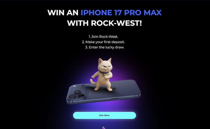 Win the New iPhone 17 Pro Max with Rock-West’s Exclusive Trading Giveaway