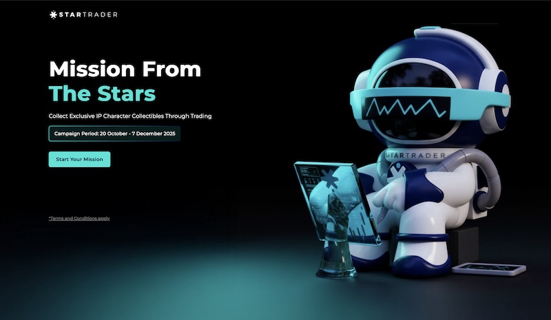STARTRADER Launches “Mission From The Stars” — Collect Exclusive IP Character Collectibles by Trading Forex and More