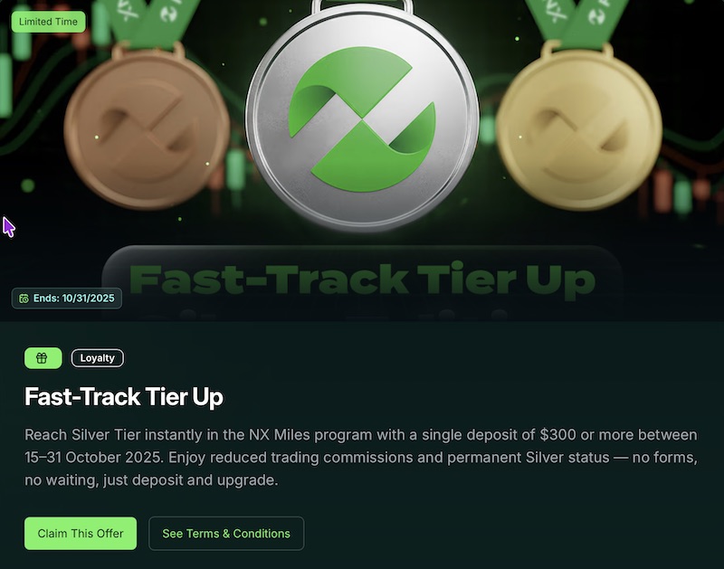 FXNX Launches “Fast-Track Tier Up — Silver Edition” with Instant Loyalty Upgrade for Eligible Deposits