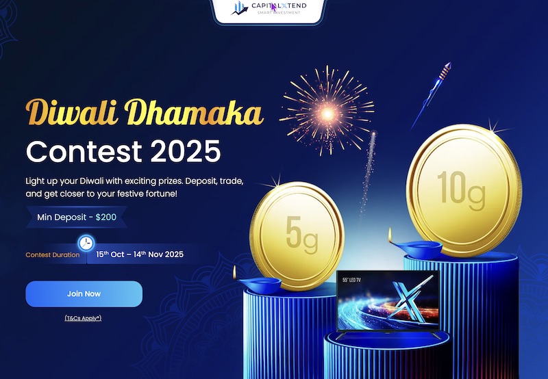 CapitalXtend Launches Diwali Dhamaka 2025: Win Gold & Gadgets by Trading This Festive Season