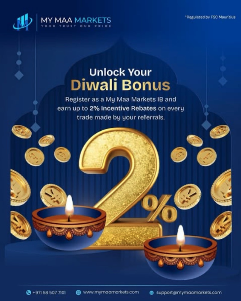 Unlock Up to 2% Rebate & Bonus Rewards as an Introducing Broker with My Maa Markets This Diwali