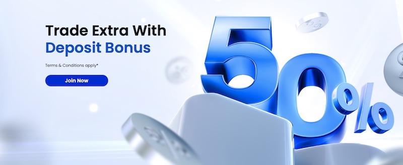 TMGM - 50% Deposit Bonus