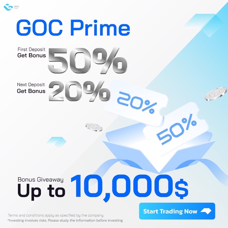 GOC Prime - 50% Deposit Bonus