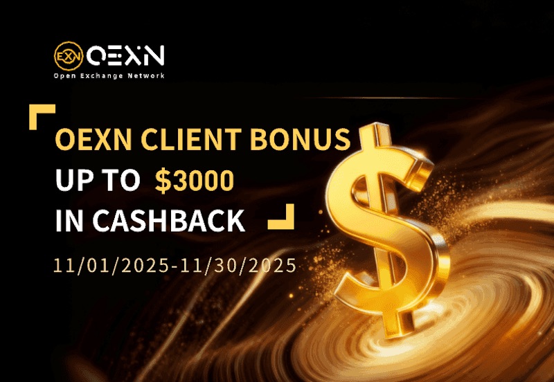 OEXN Unveils Exclusive November Trading Bonus — Earn Up to $3,000 in Rewards!
