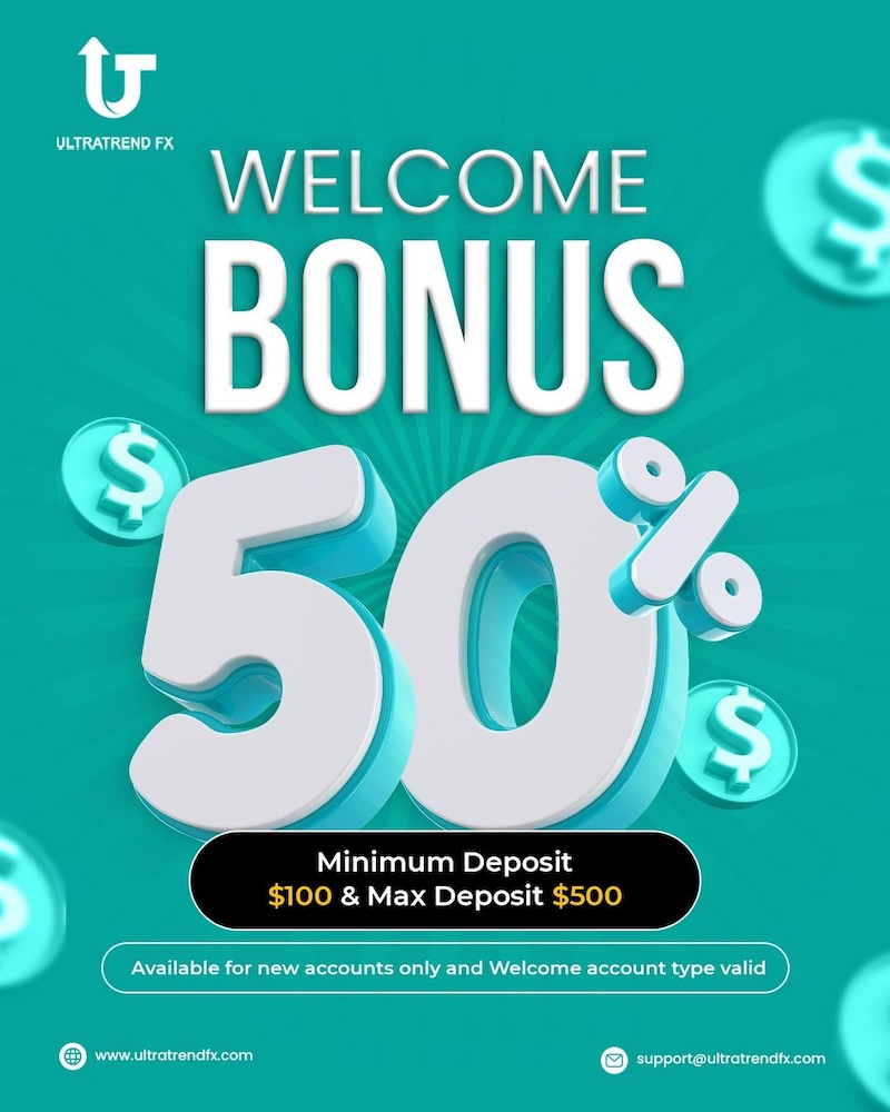 UltraTrendFX Unveils 50% Welcome Bonus to Boost New Traders’ Market Confidence